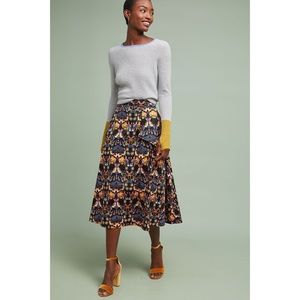 Whimsy A-Line Midi Skirt Anthro Eva Franco